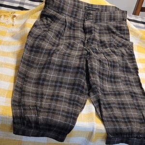 ZARA BASIC-Wool crop harem pant-L